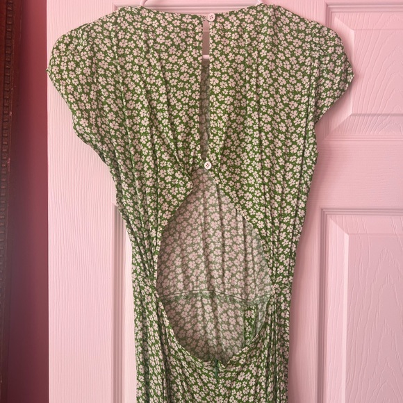 Reformation Green Floral Dress - Picture 3 of 3